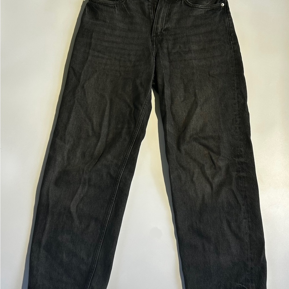H&M Men's Dark Charcoal Relaxed Jeans